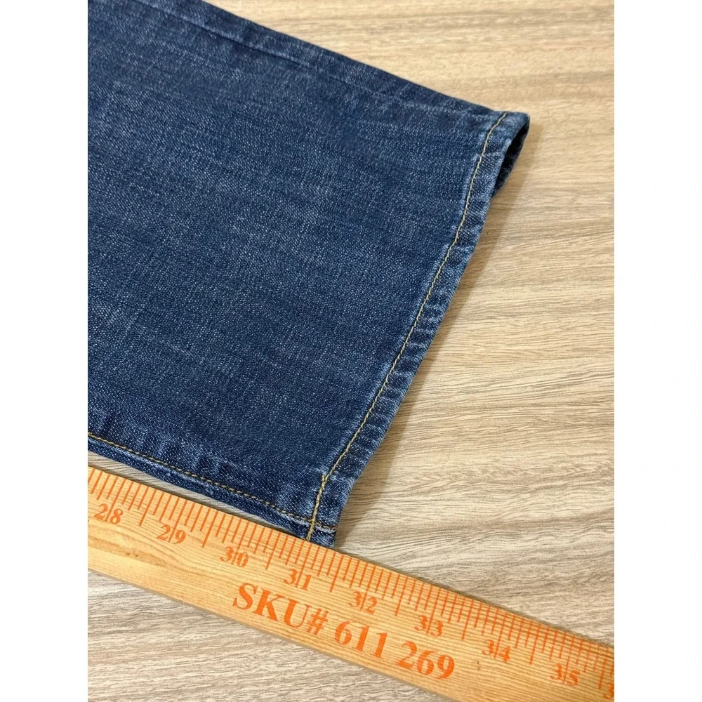 Lucky Brand Men 361 Vintage Straight Jeans 37x31.5 Blue Dark Wash Denim American